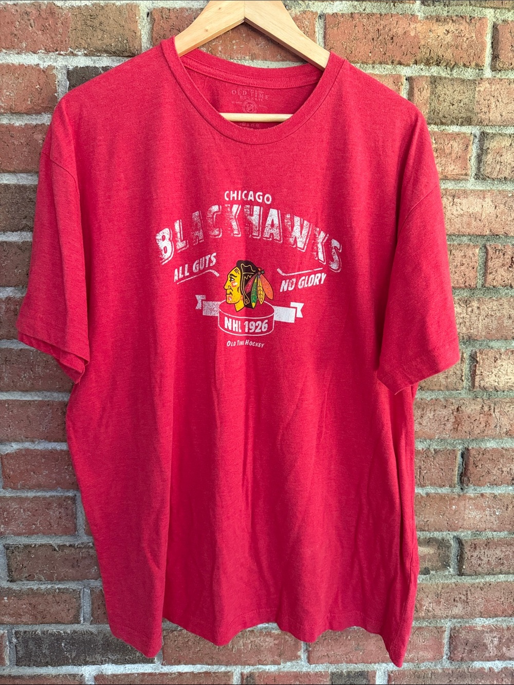 Chicago Blackhawks Red Graphic Short Sleeve Tee